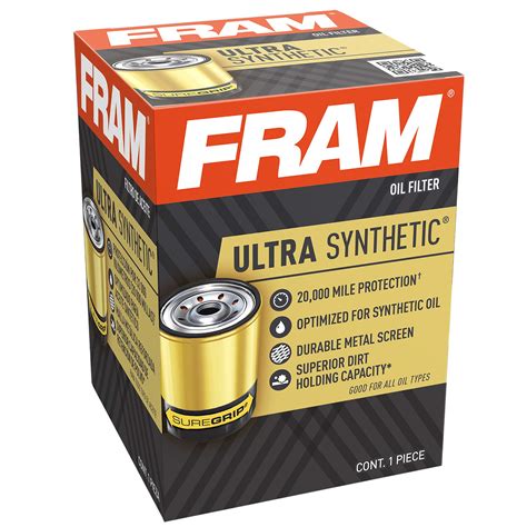 Buy FRAM Ultra Synthetic Automotive Replacement Oil Filter, Designed ...