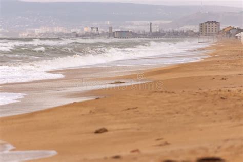 Deserted Beaches of Feodosia in Winter Stock Image - Image of texture ...