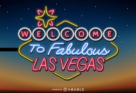 Las Vegas Neon Sign Vector Download