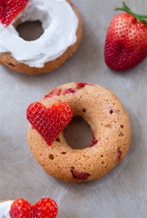 Baked Strawberry Donuts - Refined Sugar Free!