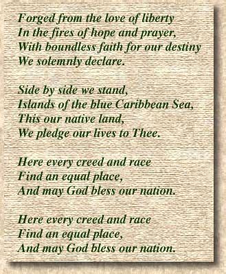 The National Anthem of Trinidad and Tobago. The National Anthem was written to celebrate T's ...