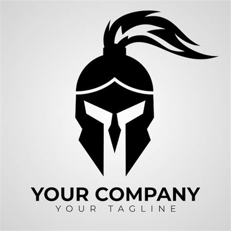 Premium Vector | Spartan Helmet Logo Design