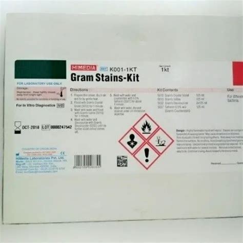 Gram Staining Kit ( Himedia ), Bottal, Liquid at best price in Patna | ID: 24208534855