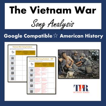 The Vietnam War Protest Song Analysis (Google Compatible) | TPT