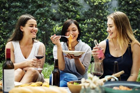 Download premium image of Diverse people enjoying food together 398917