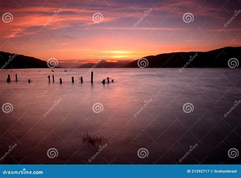 Loch Ness Sunset, Highlands, Scotland Stock Image - Image of scotland, lakes: 21292717