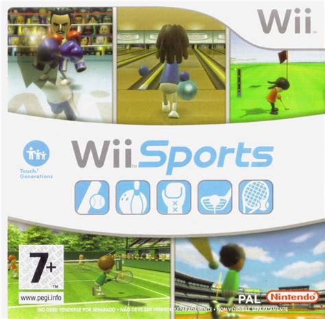 Wii Sports (2006) Wii box cover art - MobyGames