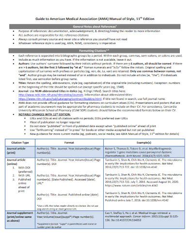 AMA Format - Examples, How to Use, PDF