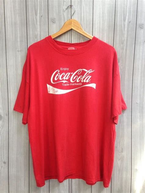 Vintage Coca Cola Trademark Big Logo Oversize T Shirt | Grailed