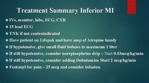 InferiorRight Ventricular Infarction CLINICAL PRESENTATION AND ...