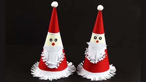 DIY Santa Claus Cap With Paper | How To Make Santa Claus | Christmas ...