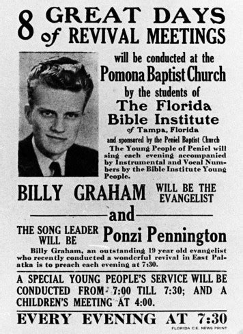 The Story Behind Billy Graham's First Sermon