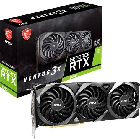 MSI GeForce RTX 3060 VENTUS 3X 12GB OC - Graphics Card | 3060 VENTUS 3X ...