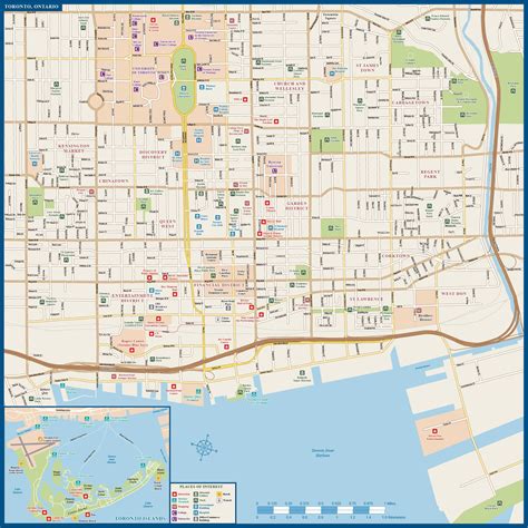 Street map of Toronto - Toronto street map (Canada)