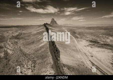 Aerial View of Shiprock Rock Formation, New Mexico, USA Stock Photo - Alamy