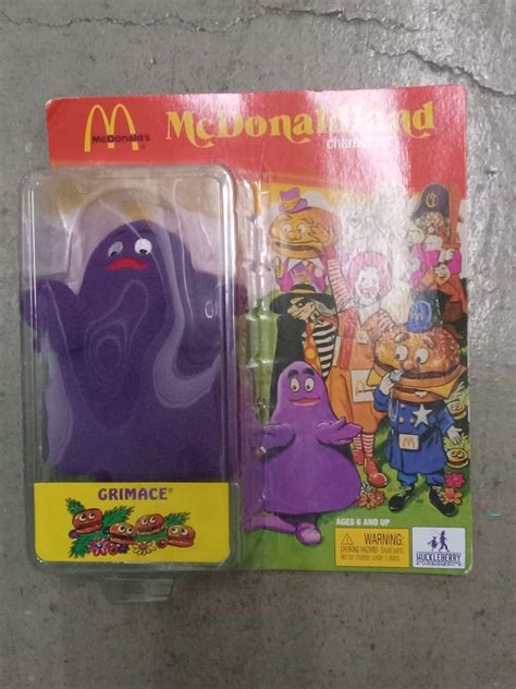 McDonald's McDonaldland GRIMACE Plush Action Figure Vintage Style Remco ...