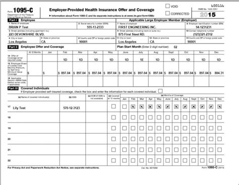 1095 A Form Printable - Printable Forms Free Online