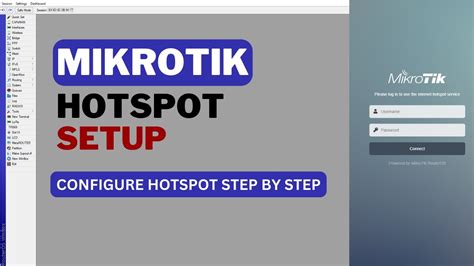 mikrotik hotspot configuration step by step - YouTube