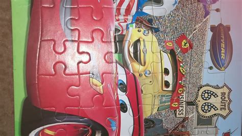 My son playing a Lighting McQueen puzzle #puzzle #mcqueen #solving - YouTube