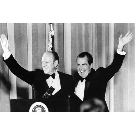 President Nixon And Vice President Gerald Ford Wave To Gop Supporters At A 1 History (36 x 24 ...