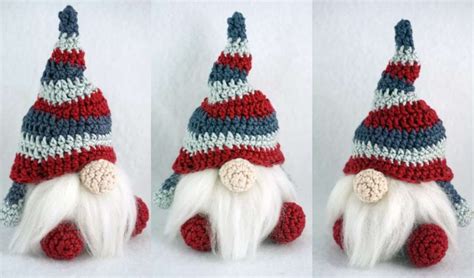 Free Crochet Patterns for Christmas Gnomes - Your Crochet | Christmas crochet patterns, Crochet ...