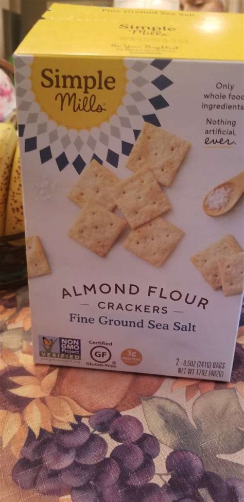 Simple Mills Almond Flour Crackers, Fine Ground Sea Salt: Calories, Nutrition Analysis & More ...