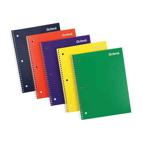 Product Of Oxford 1 Subject Poly Notebooks 10 pk. - Walmart.com - Walmart.com