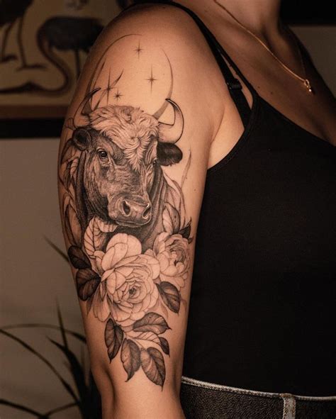 Bull tattoo | Bull tattoos, Taurus tattoos, Cow skull tattoos