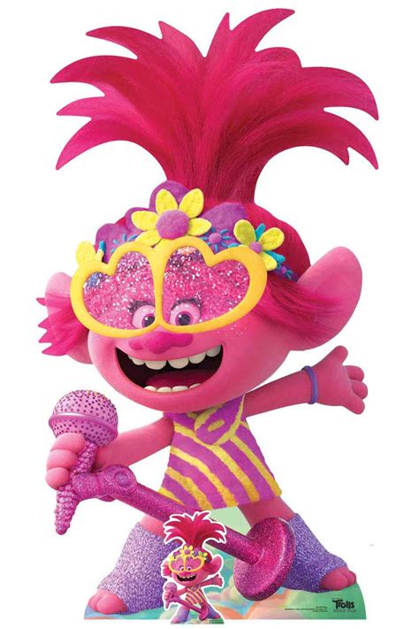 Princess Poppy Singing Official Trolls World Tour Lifesize Cardboard Cutout