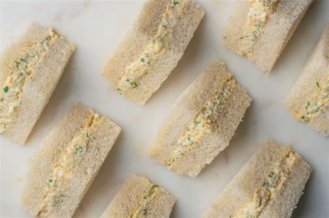 Simple Egg Salad Tea Sandwiches Recipe