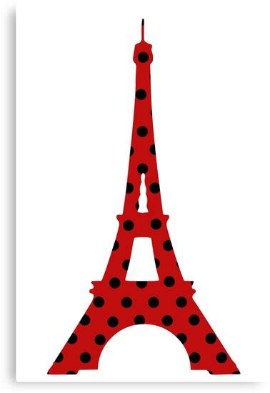 "Maraculous Ladybug Eiffel Tower" Canvas Prints by Olga-grzywa | Redbubble