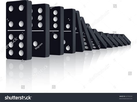 Falling Dominoes Stock Illustration 52793533 - Shutterstock