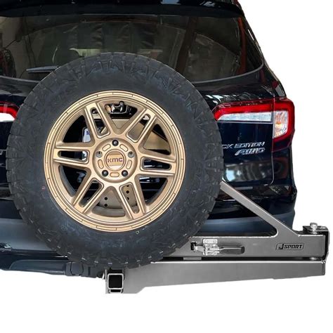 Universal Swing-out Hitch Mounted Spare Tire Carrier Standard Size - 13-041 - Overlanded