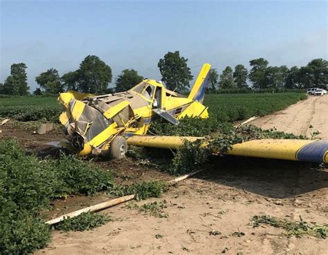 PHOTOS: Pilot hurt after crop duster goes down in Arkansas field, sheriff's office says