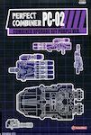 3rd Party PC-02 Perfect Combiner - Upgrade Set for Stunticons / Menasor - Transformers Tech Spec ...