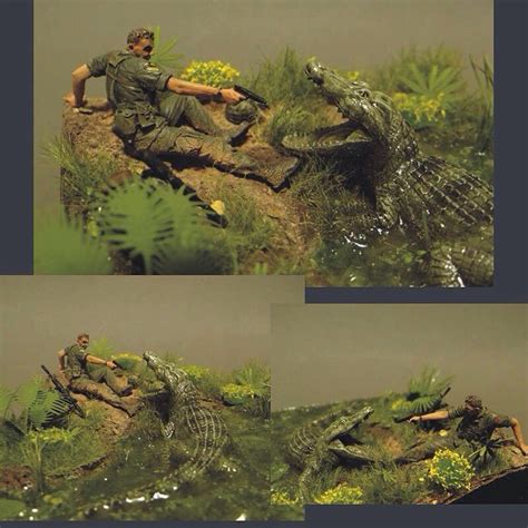 Crocodile x Soldier PART 2 Unknown modeler From: taringa #scalemodel # ...