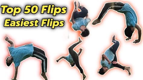 Best Top 50 Easiest Flips & Tricks || Tricking / Tumbling 🔥🔥 - YouTube