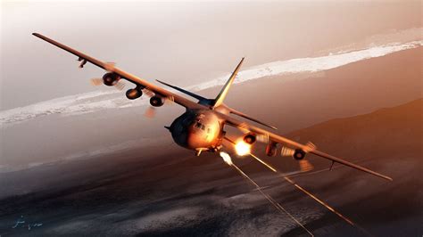 9 Lockheed AC-130 HD Wallpapers | Backgrounds - Wallpaper Abyss | Ac 130 gunship, Gunship ...