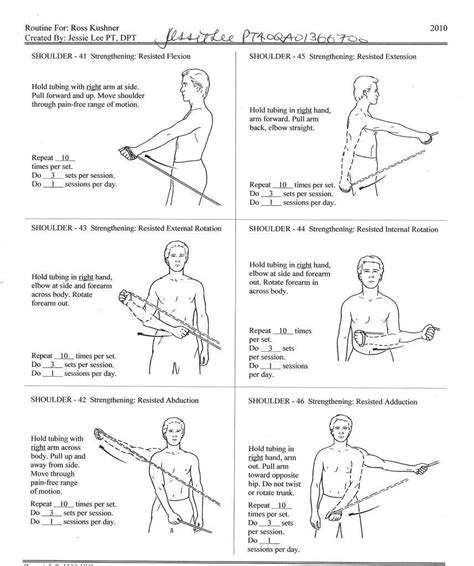 Printable Exercises For Shoulder Impingement