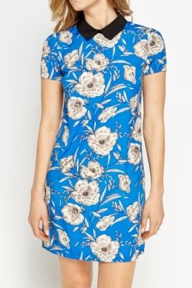 Blue Multi Floral Summer Dress - Just $7