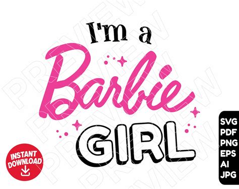 Barbie svg clipart vector cut file doll svg girl svg | Etsy