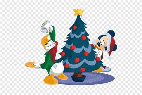 Christmas tree Mickey Mouse Minnie Mouse Donald Duck, christmas tree, png | PNGEgg