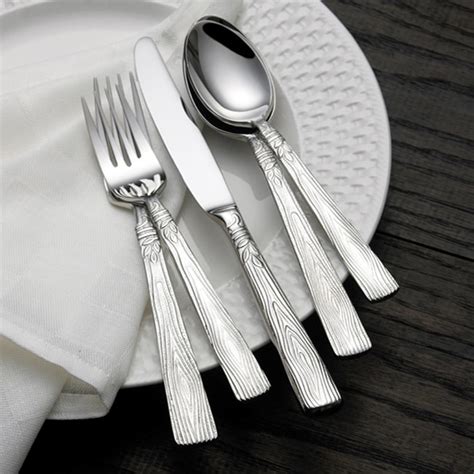 Pfaltzgraff Naturewood 45-piece Flatware Set - 11143223 - Overstock.com Shopping - Great Deals ...