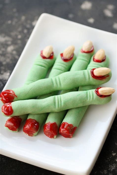 Spooky Witch Finger Cookies Recipe | Recipe | Witch finger cookies ...