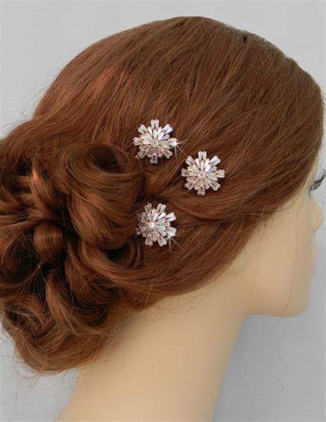 Bridal Hair pins Wedding Hair clip Gold Rose Gold bobby