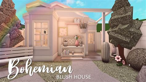 BLOXBURG: *no gamepass* Bohemian Blush House 23k l tour + speedbuild ...