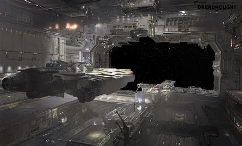 ArtStation - Dreadnought: Hangar concepts, Yuriy Mazurkin | Space ship ...