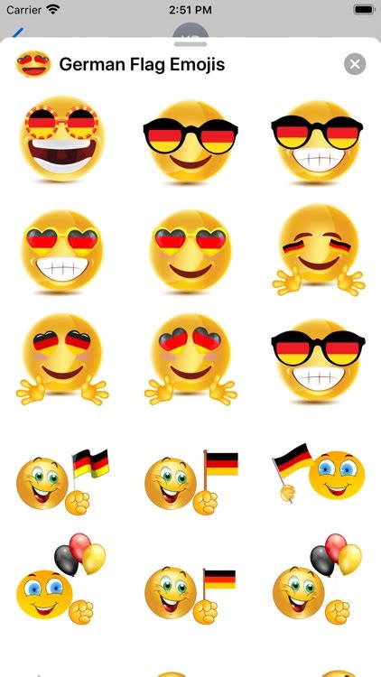 German Flag Emojis by PH TECHNOLOGY SOLUTIONS LLC