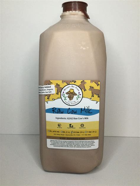 Miller's Bio Farm Raw Chocolate Milk — Chocolate Milk Reviews