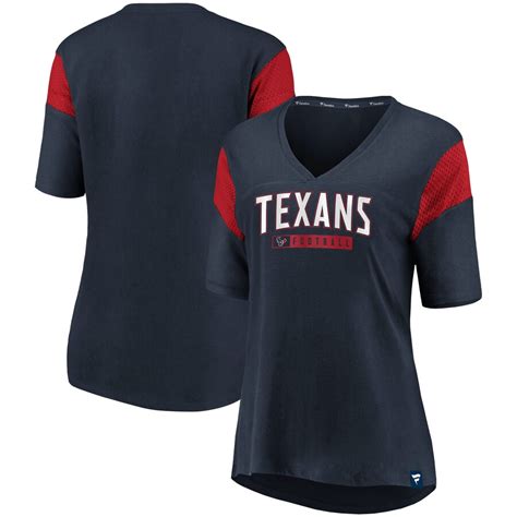 Women's Fanatics Branded Navy/Red Houston Texans Plus Size Iconic Mesh ...